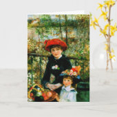 Carte Fête des mères sur la terrasse (Fleur jaune)