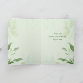 Carte Fête des mères tante Chickadee Garden Bird (Intérieur)