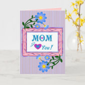 Carte Fête des mères tendance (Fleur jaune)