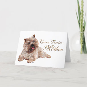 Carte Fête des mères Terrier de Cairn Brun