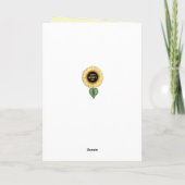 Carte Fête des mères Tournesol (Dos)
