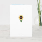 Carte Fête des mères Tournesol (Dos)