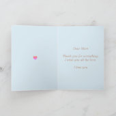 Carte Fête des mères Tournesol (Intérieur)