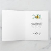 Carte Fête des Mères Tournesol Rustique Eucalyptus Vert (Intérieur)