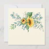 Carte Fête des Mères Tournesol Rustique Eucalyptus Vert (Dos)