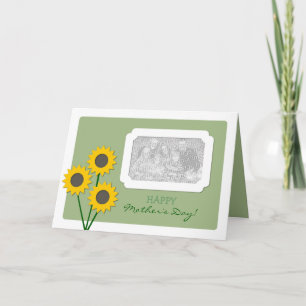 Carte Fête des mères Tournesols Photo