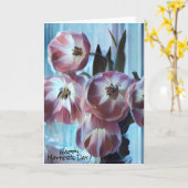 Carte Fête des mères tulipes roses (Fleur jaune)