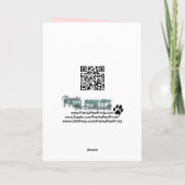 Carte Fête des mères - Tulipes roses - Bichon Frise (Dos)