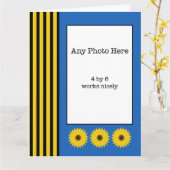 Carte Fête des mères ukrainienne  (Fleur jaune)