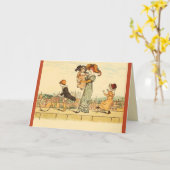 Carte Fête des mères victoriennes (Fleur jaune)