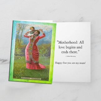 Carte Fête des Mères Vintage Mum Sunny Hours