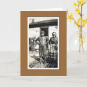 Carte Fête des mères vintages (Fleur jaune)