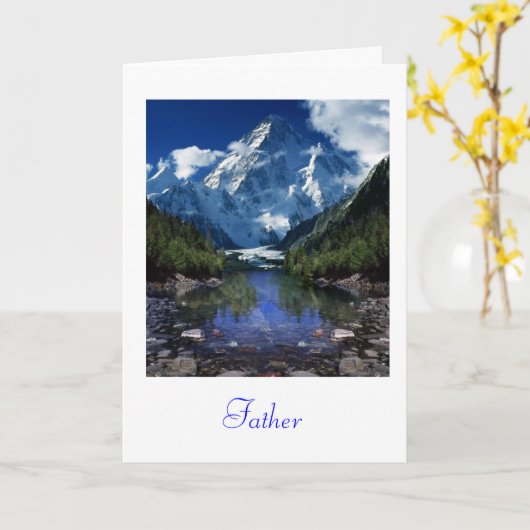 Carte fête des pères (Fleur jaune)