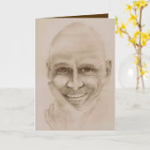 Carte fête des pères (Fleur jaune)