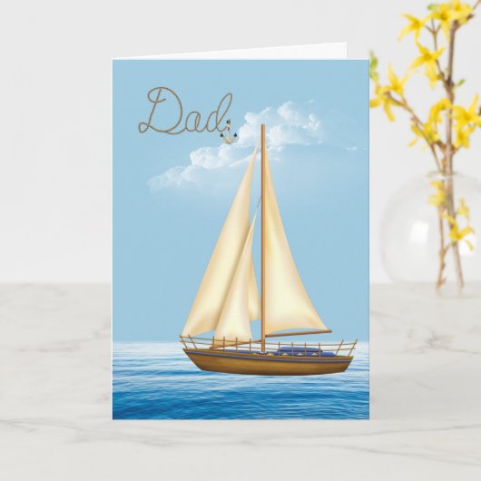 Carte fête des pères (Fleur jaune)