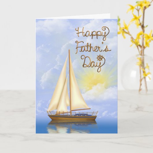 Carte Fête des pères (Fleur jaune)