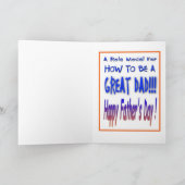 Carte Fête des pères (Intérieur)