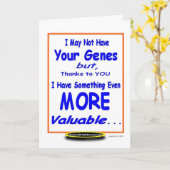 Carte Fête des pères (Fleur jaune)