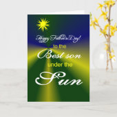 Carte fête des pères (Fleur jaune)