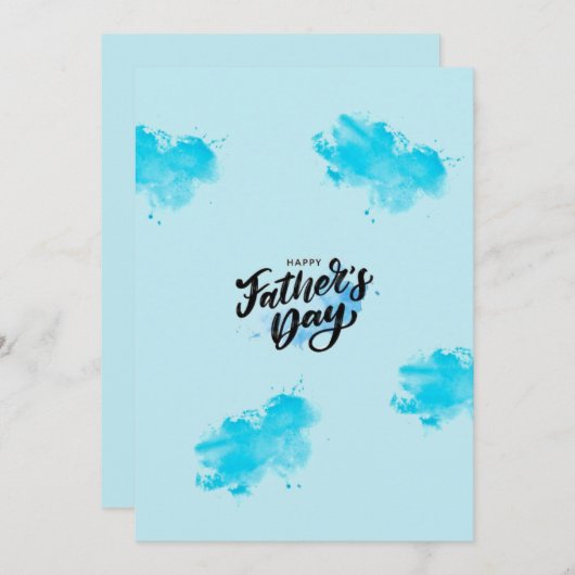 Carte fête des pères (Devant / Derrière)