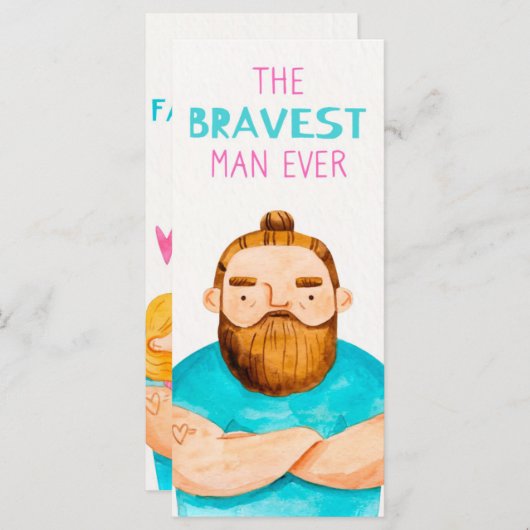 Carte Fête des pères (Devant / Derrière)