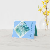 Carte Fête des pères (Fleur jaune)