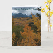 Carte Fête des pères (Fleur jaune)