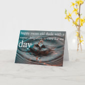 Carte fête des pères (Fleur jaune)