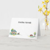 carte fête des pères (Fleur jaune)