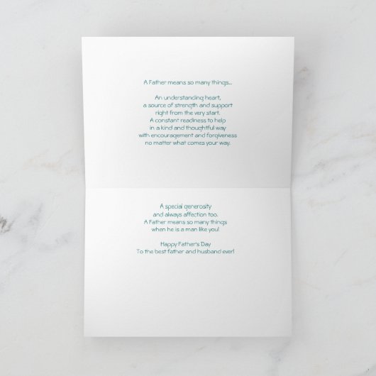 Carte Fête des pères (Intérieur)