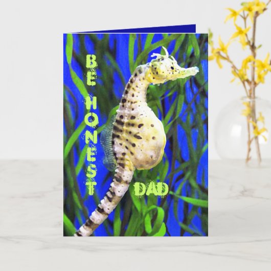 Carte Fête des pères (Fleur jaune)