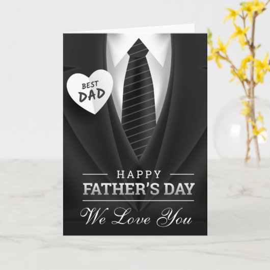 Carte fête des pères (Fleur jaune)