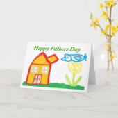 Carte fête des pères (Fleur jaune)