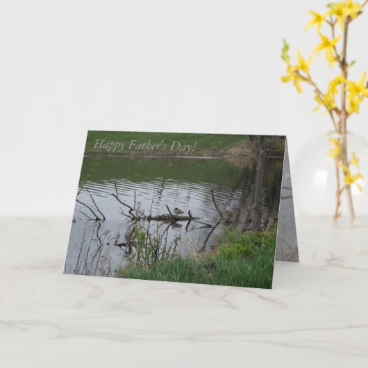 Carte Fête des pères (Fleur jaune)