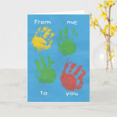 Carte Fête des pères 1 (Fleur jaune)