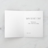 Carte Fête des pères 4 photo collage Aimez-vous papa gri (Intérieur)