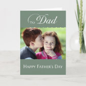 Carte Fête des pères à papa - simple ajouter photo (Devant)