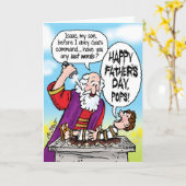 Carte Fête des pères Abraham & Isaac (Fleur jaune)