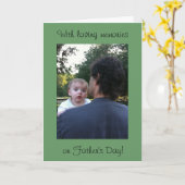 Carte Fête des pères Aimer les souvenirs PHOTO (Fleur jaune)