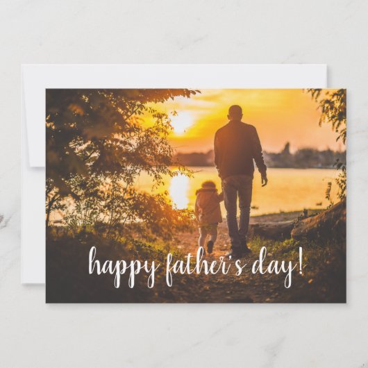 Carte Fête des pères ajouter votre propre photo (Devant)