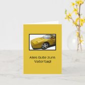 Carte Fête des pères allemande (Fleur jaune)