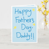 Carte Fête des pères : Amour (Fleur jaune)