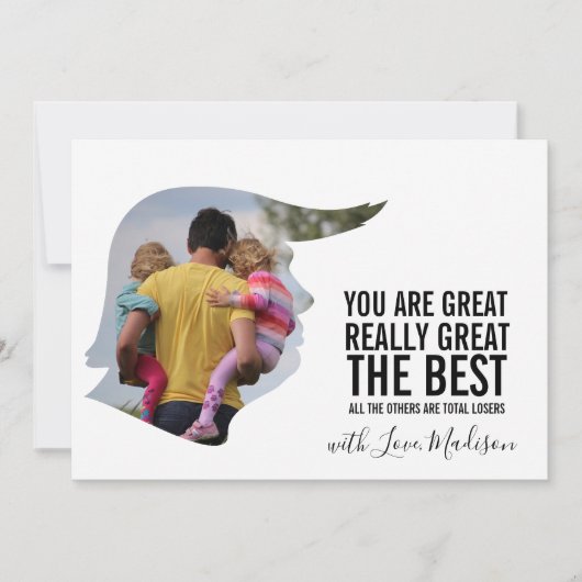 Carte Fête des pères amusante (Devant)