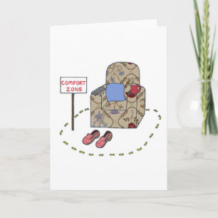 Carte Fête des pères amusante de la zone de confort