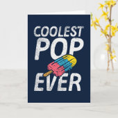 Carte Fête des pères amusante Pop le plus frais jamais (Fleur jaune)