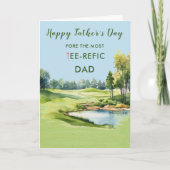 Carte Fête des pères Aquarelle spéciale Thème de g (Devant)
