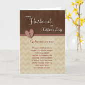 Carte Fête des pères au mari - Pourquoi je t'aime ? (Fleur jaune)