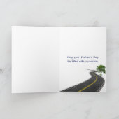 Carte fête des pères automobile rouge et blanc 1955 (Intérieur)