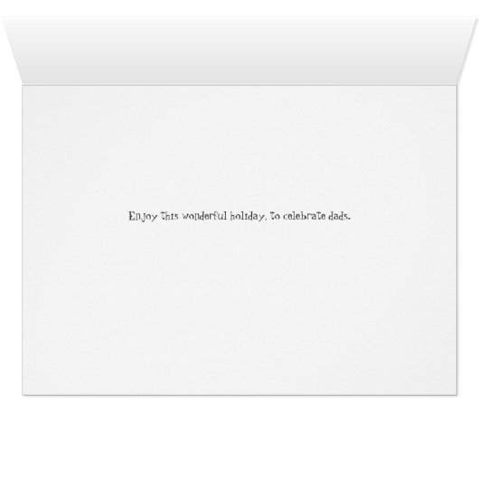 Carte fête des pères avec Canards (Intérieur Horizontal (Bas))