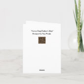 Carte Fête des pères avec chat et chien (Dos)